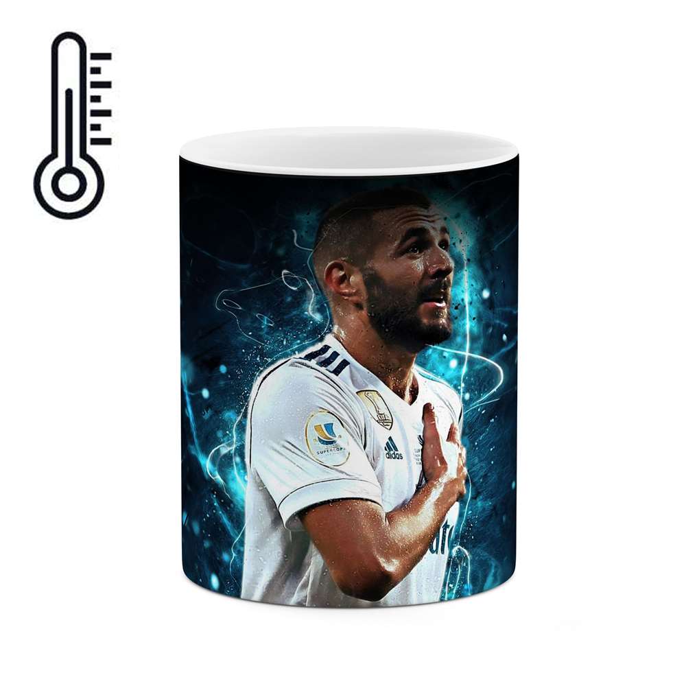 ماگ حرارتی طرح فوتبالیست Karim benzema مدل mgph12381