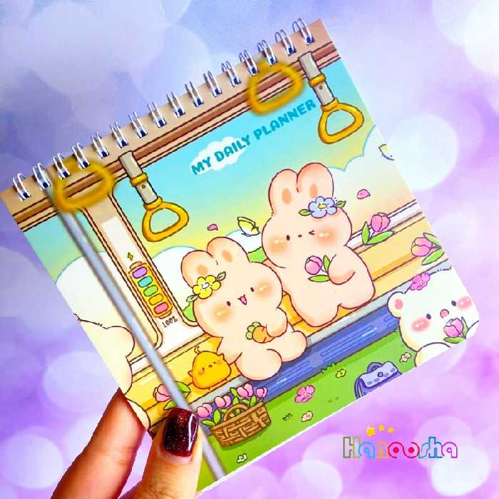 دفتر برنامه ریزی مربعی خرگوشی پانداک | my daily planner