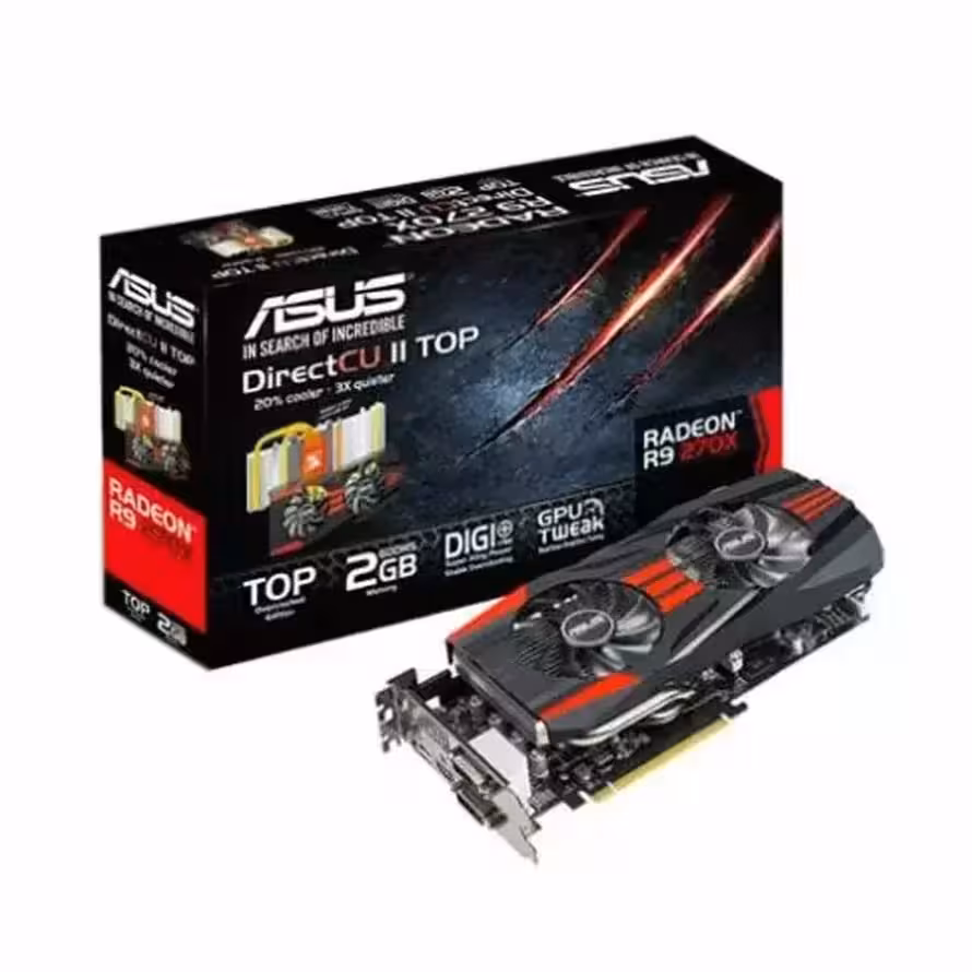 کارت گرافیک ایسوس R9 270X DCII TOP 2GB