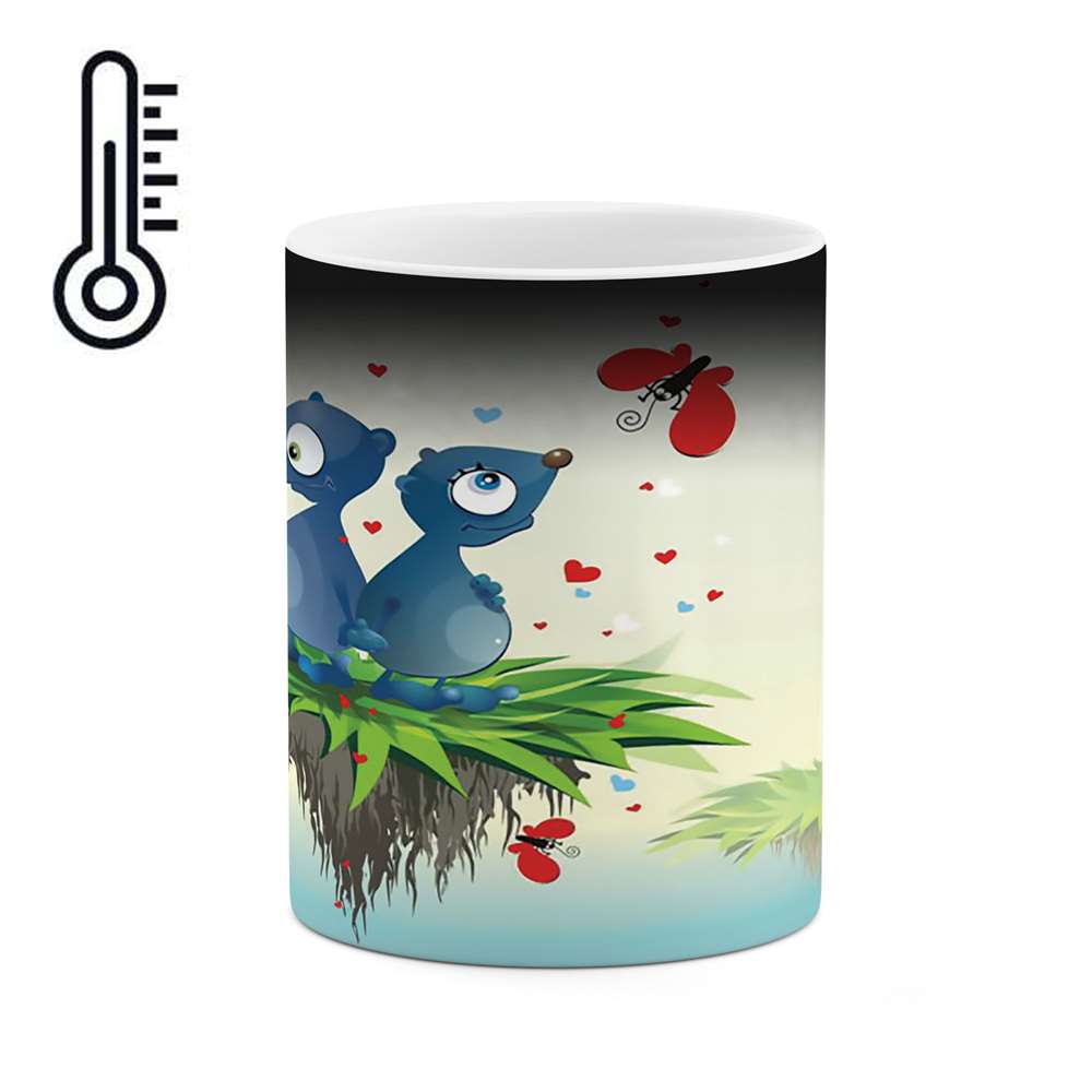 ماگ حرارتی طرح عاشقانه مدل mgh03215