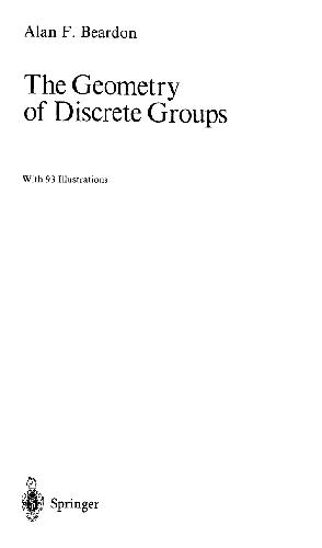 خرید و دانلود نسخه کامل کتاب The Geometry of Discrete Groups