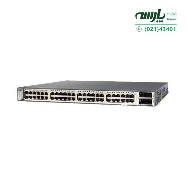 سوئیچ شبکه PoE سیسکو 48 پورت WS-C3750E-48PD-E
