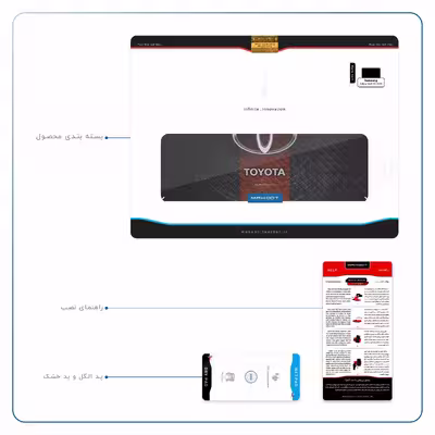 برچسب پوششی ماهوت مدل TOYOTA-Logo مناسب برای تبلت سامسونگ Galaxy Tab A 10.1 2019 T515