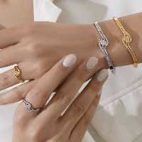 ست دستبند النگویی با انگشتر