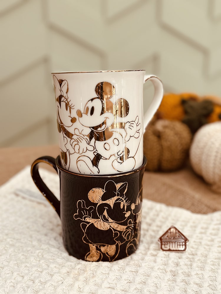 ماگ سفید مشکی میکی و مینی کد001308