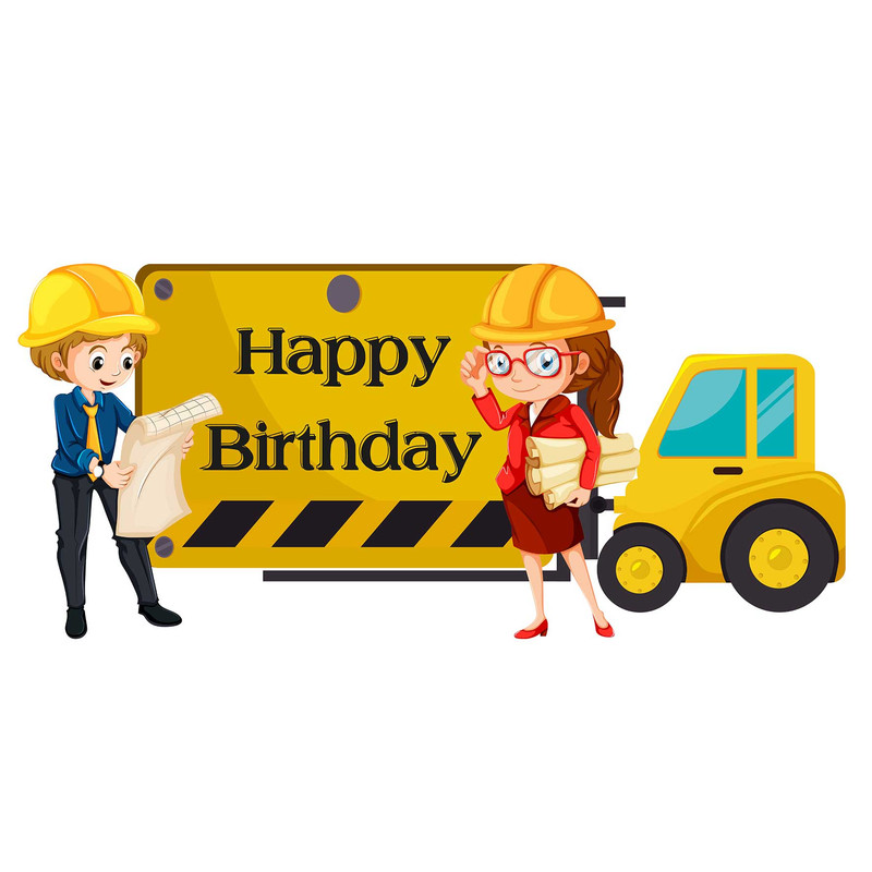 استند رومیزی تولد طرح بچه مهندس کد 296