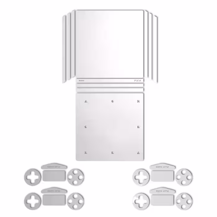 برچسب ماهوت مدلMetallic White مناسب برای کنسول بازی PS4 Pro
