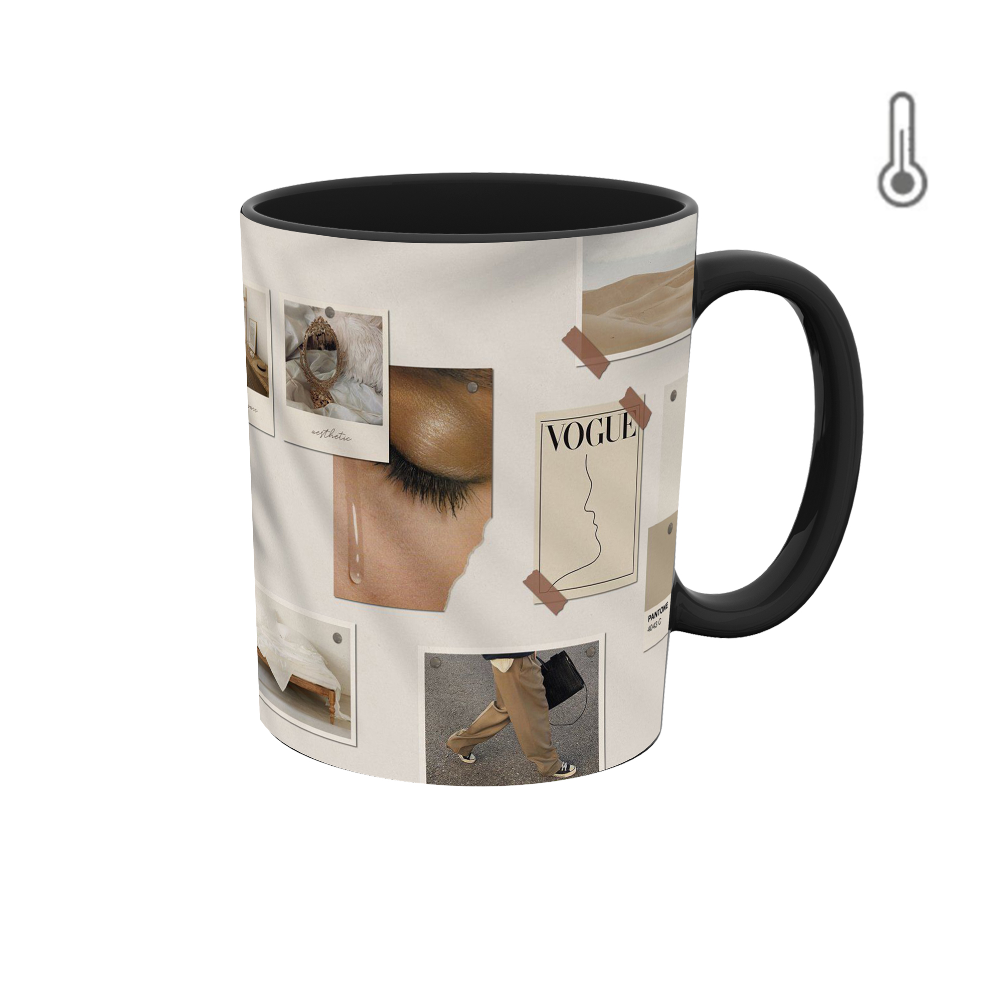 ماگ حرارتی طرح گرافیکی دخترانه متن