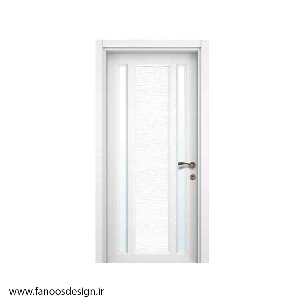 درب اتاقی روکش راش کد MT538 با رنگ پلی اورتان، روکش طبیعی و ام دی اف خارجی