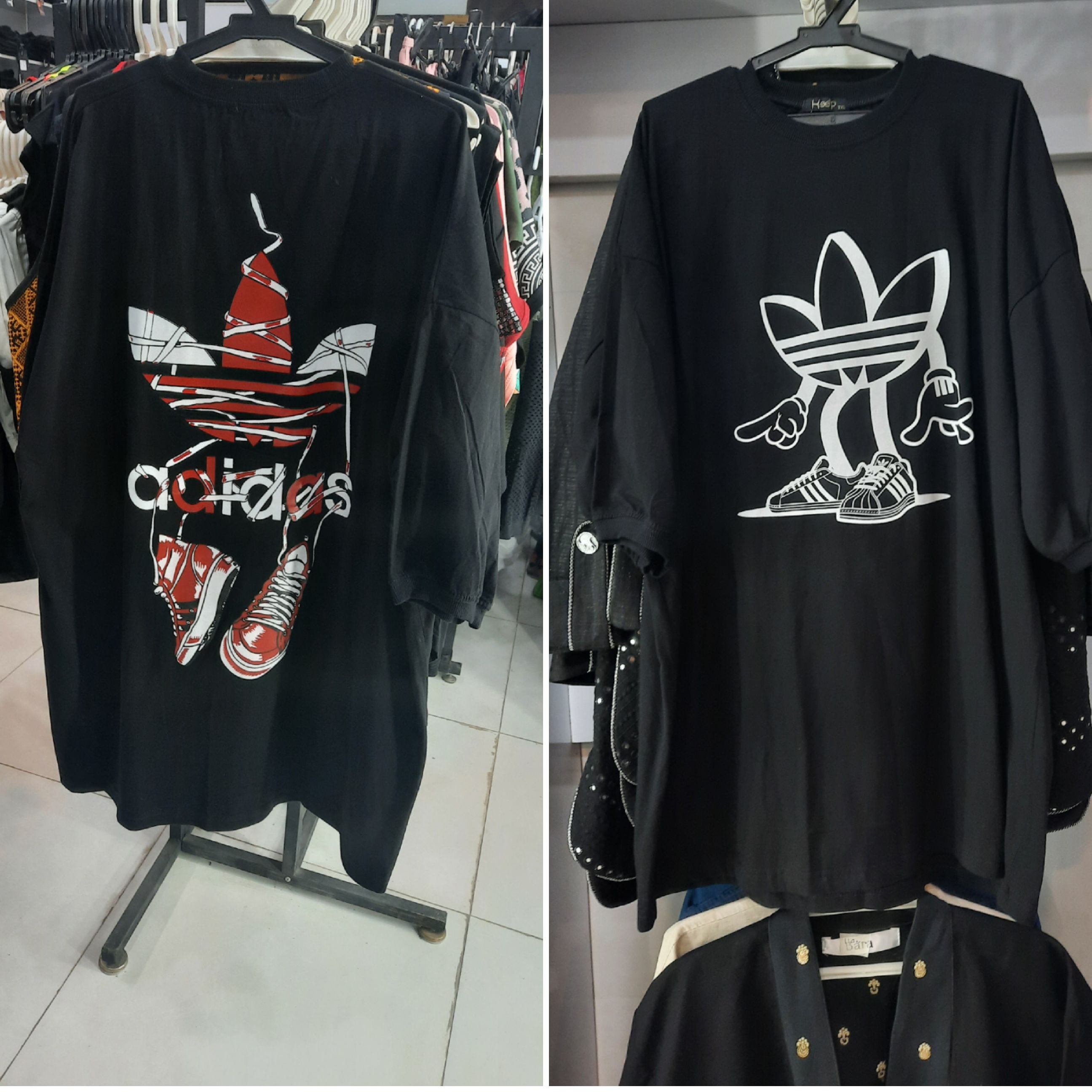 تیشرت لش آدیداس پشت چاپی مردانه زنانه سایزبندی نخ پنبه اعلا ارسال رایگان