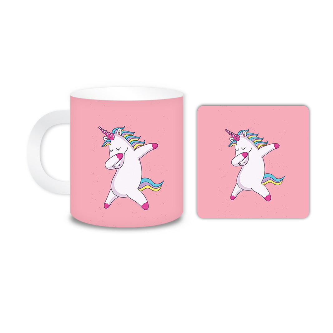 ماگ مدل یونیکورن کد 230 به همراه زیر لیوانی