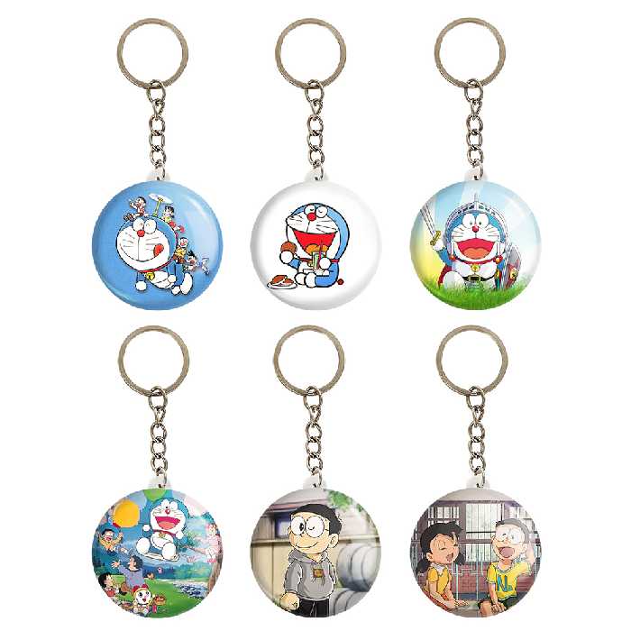 جاکلیدی خندالو مدل انیمه دورایمون کد 565B مجموعه 6 عددی