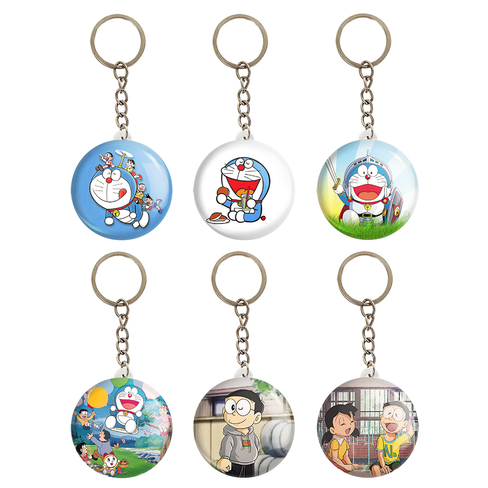 جاکلیدی خندالو مدل انیمه دورایمون کد 565B مجموعه 6 عددی