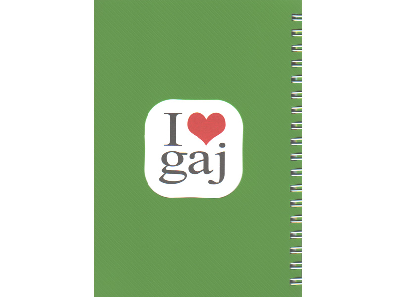 دفترچه یادداشت 60 برگ طرح I love Gaj