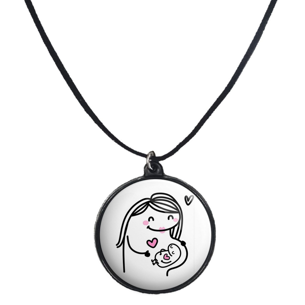 گردنبند پرمانه طرح میقولی کد pmb.24617 مدل دو طرفه