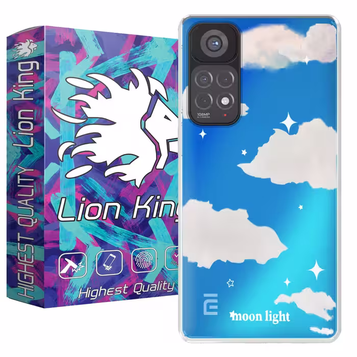 کاور لاین کینگ مدل هولوگرامی Cloud مناسب برای گوشی موبایل شیایومی Redmi Note 11 Global Note 11S