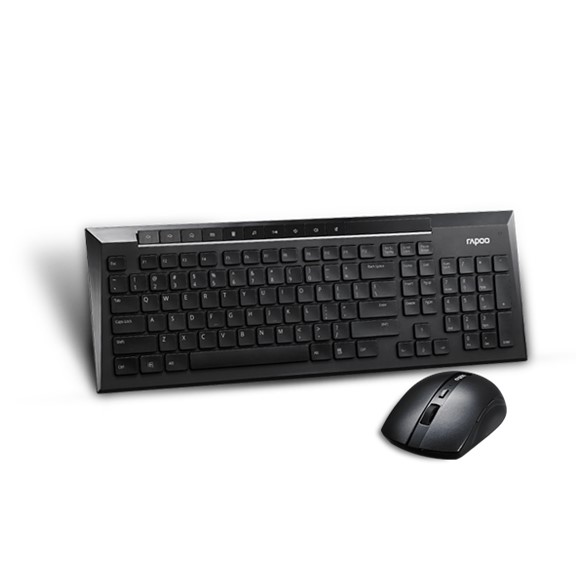 RAPOO 8200P 5G Multimedia Programmable Wireless Keyboard and Mouse