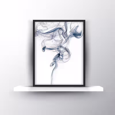 تابلو روما دیزاین طرح قاصدک و رشته کوه در مه و دود A115d مجموعه 3 عددی