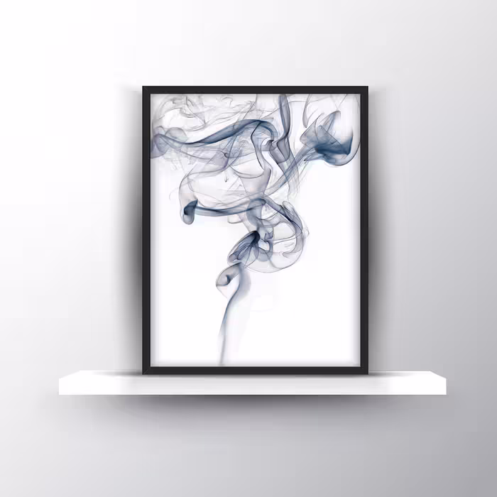تابلو روما دیزاین طرح قاصدک و رشته کوه در مه و دود A115d مجموعه 3 عددی
