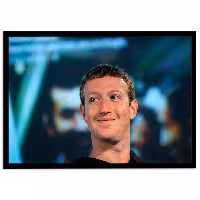 تابلو نوری بکلیت طرح مارک زاکربرگ Mark Zuckerberg مدل لایت باکس B-s1950