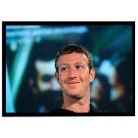 تابلو نوری بکلیت طرح مارک زاکربرگ Mark Zuckerberg مدل لایت باکس B-s1950