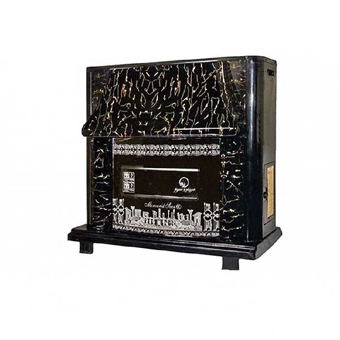 بخاری گازسوز مروارید سوز طرح شومینه ارشیا 15000