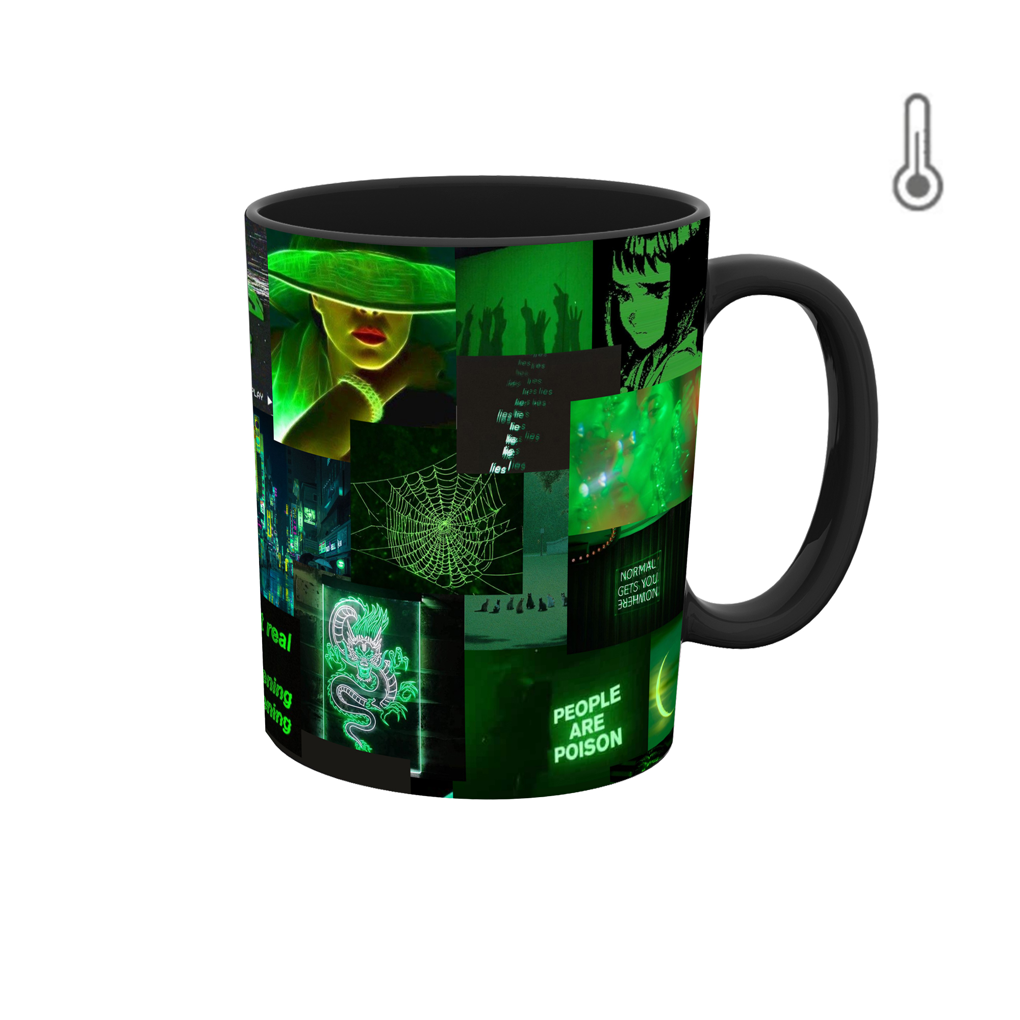 ماگ حرارتی  طرح گرافیکی دخترونه کد 237