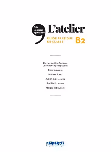 خرید و دانلود نسخه کامل کتاب L'atelier - Méthode de Français - B2: guide pratique de classe