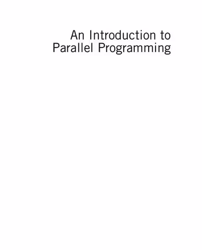 خرید و دانلود نسخه کامل کتاب An Introduction to Parallel Programming