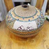  قوی بزرگ جنس سفال قدیمی طرح سنتی