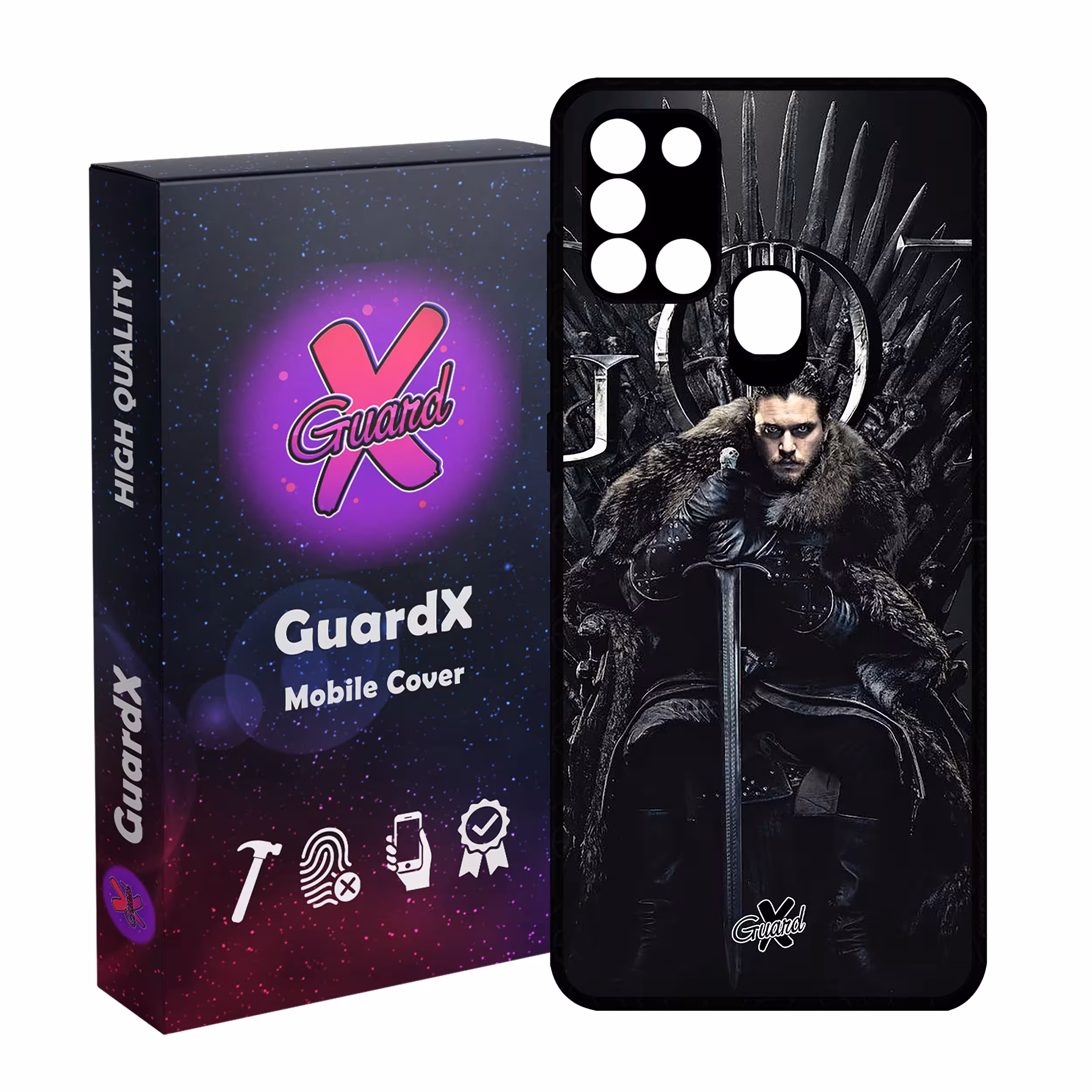 کاور گارد ایکس طرح Jon Snow مدل Glass10416 مناسب برای گوشی موبایل سامسونگ Galaxy A21s