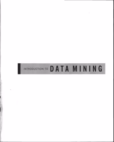 خرید و دانلود نسخه کامل کتاب Introduction To Data Mining
