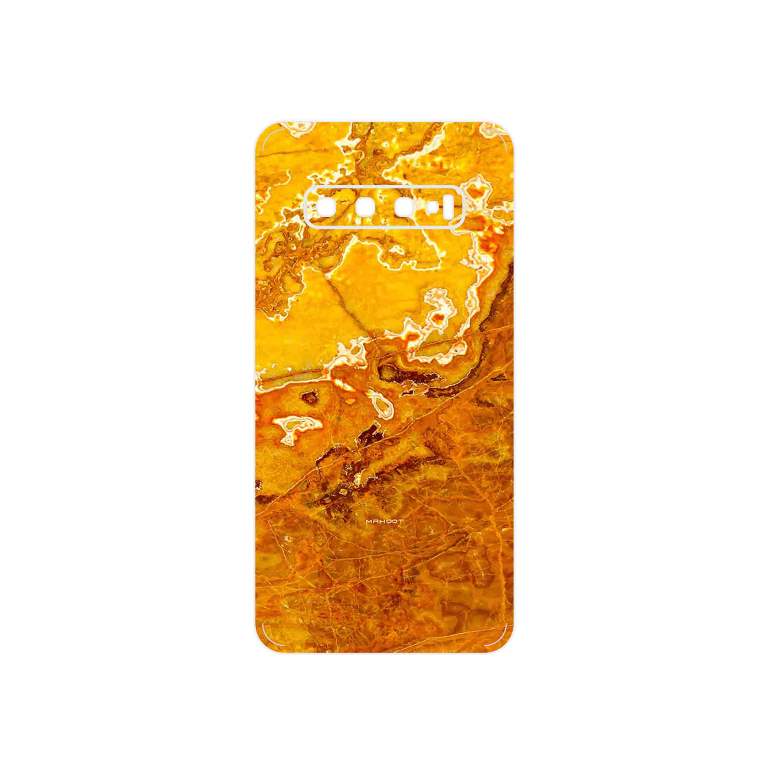 برچسب پوششی ماهوت مدل Gold Marble مناسب برای گوشی موبایل سامسونگ Galaxy S10