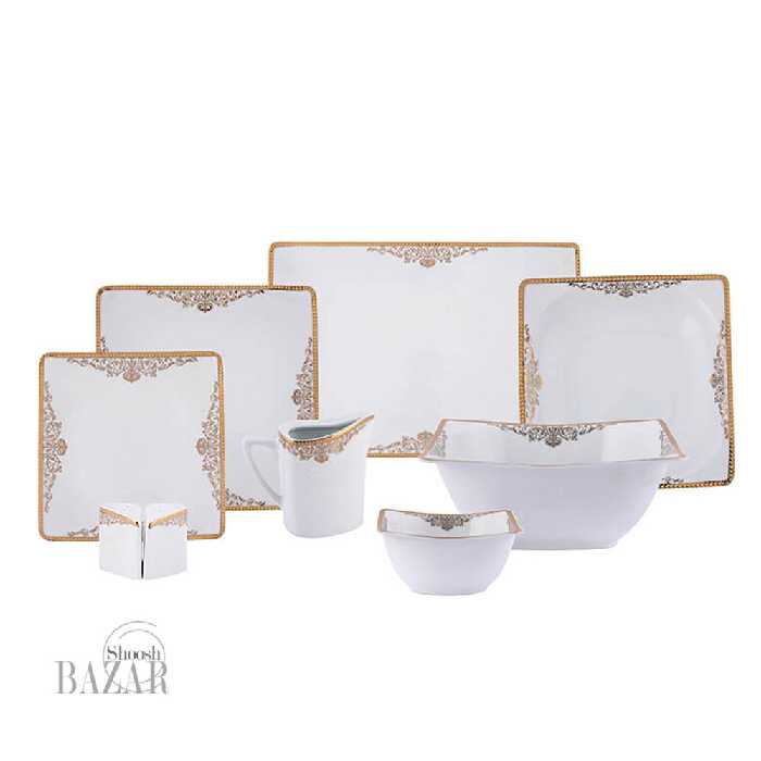 سرویس 101 پارچه چینی پردیس طرح مرسده 12 نفره