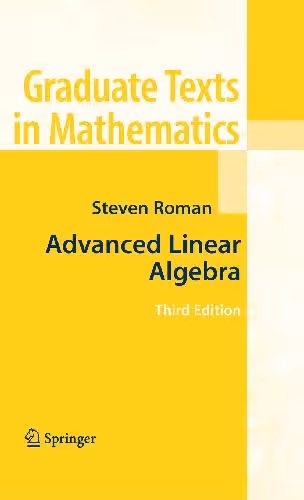 خرید و دانلود نسخه کامل کتاب Advanced linear algebra