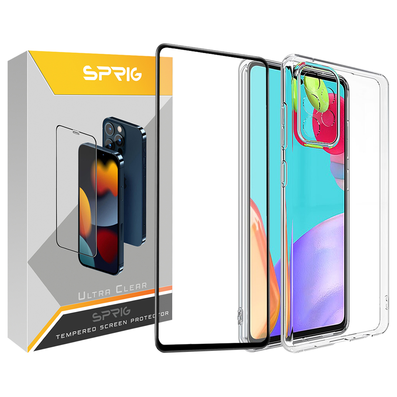 کاور اسپریگ مدل FL-CL مناسب برای گوشی موبایل سامسونگ Galaxy A33 5G به همراه محافظ صفحه نمایش