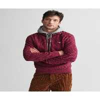 پلیور قرمز مردانه ژاکت نیمی از زیپ فیت معمولی آقایان Gant