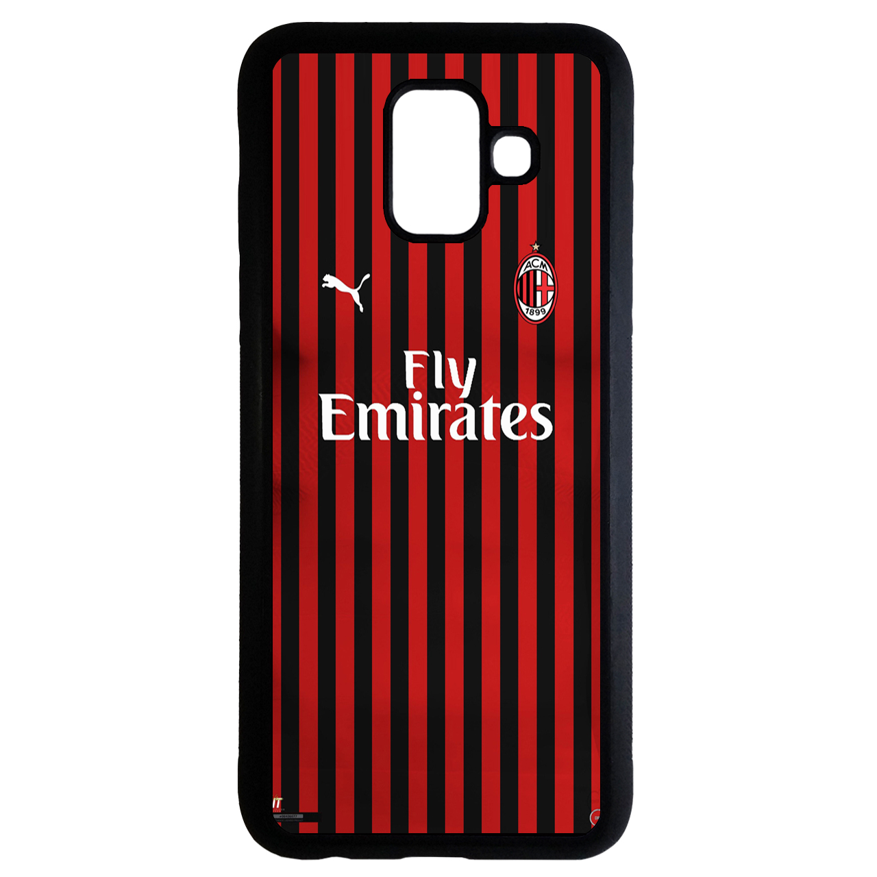 کاور طرح لباس تیم آث میلان کد 1105340 مناسب برای گوشی موبایل سامسونگ galaxy a8 plus 2018