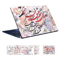 استیکر لپ تاپ توییجین و موییجین طرح شعر فارسی کد 06 مناسب برای لپ تاپ 15.6 اینچ به همراه برچسب حروف فارسی کیبورد 
