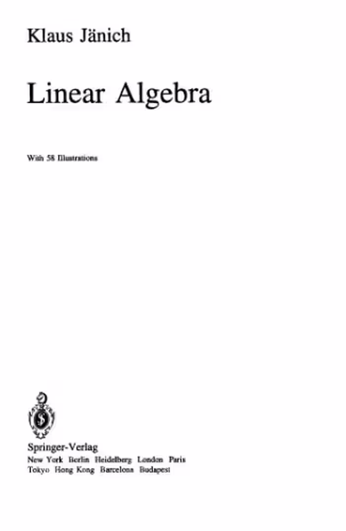 خرید و دانلود نسخه کامل کتاب Linear algebra