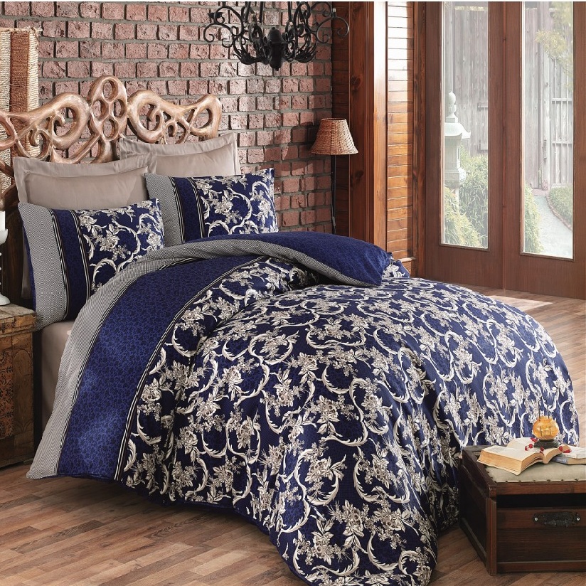 سرویس ملحفه کاتن باکس مدل Saten دو نفره 6 تیکه