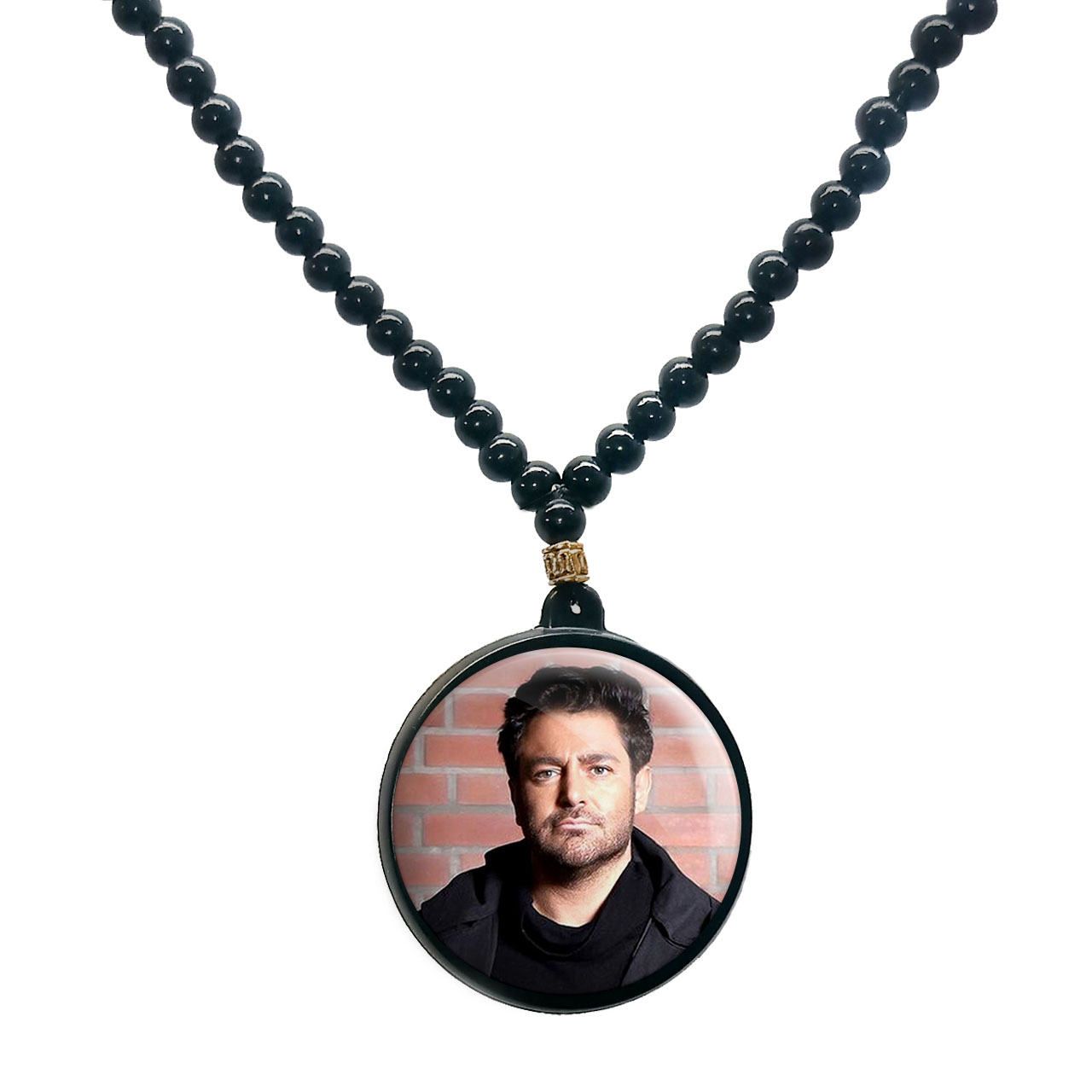 گردنبند پرمانه طرح محمد رضا گلزار کد pmd.24624 مدل دو طرفه