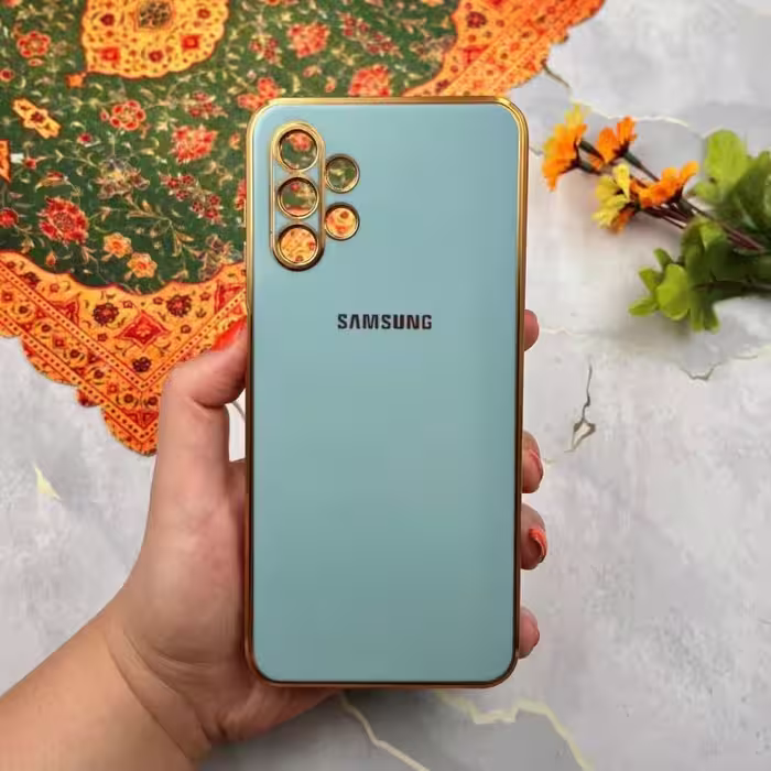 قاب گوشی Galaxy A13 4G سامسونگ مای کیس  دور طلایی محافظ لنز دار کد 40951