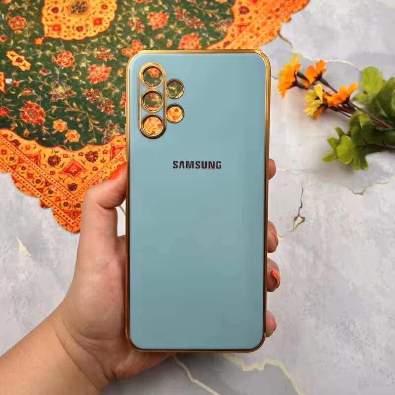 قاب گوشی Galaxy A13 4G سامسونگ مای کیس  دور طلایی محافظ لنز دار کد 40951