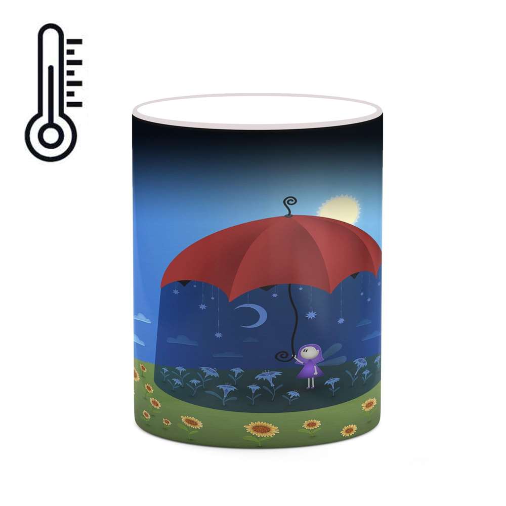 ماگ حرارتی کاکتی طرح فانتزی مدل mgh19012