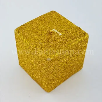 شمع مکعب اکلیلی طلایی 5-5