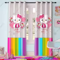 پرده چاپی گربه کارتونی کیتی pk-2983