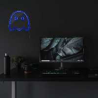 چراغ دیواری نئون دیزاین طرح Packman-2_BL