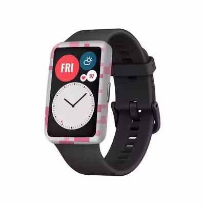 برچسب ماهوت طرح Army Pink pixel مناسب برای ساعت هوشمند هوآوی Watch Fit