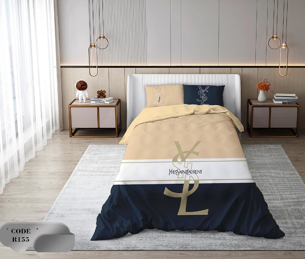 سرویس روتختی 2 نفره 6 تکه ابعاد 2.25 ×2.35 کشدار ضد حساسیت و عرق کد R155 | ست خواب و ست روتختی